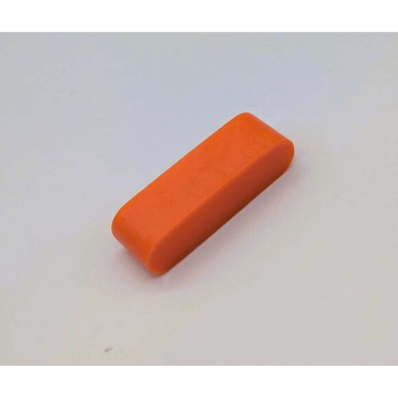 Business Card Holder Orange 4" Handmade Matte Finish NEW - Picture 3 of 5